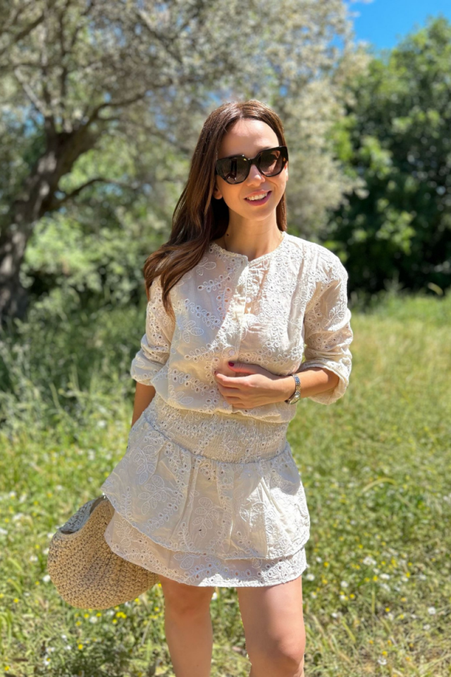 Ekru Renk Fistolu Romantik Takım