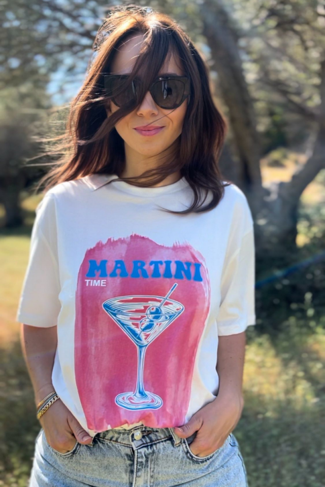 Pembe Baskılı Tshirt